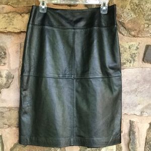 Jaclyn Smith Leather Skirt