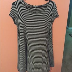 striped tshirt dress