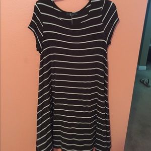 striped tshirt dress