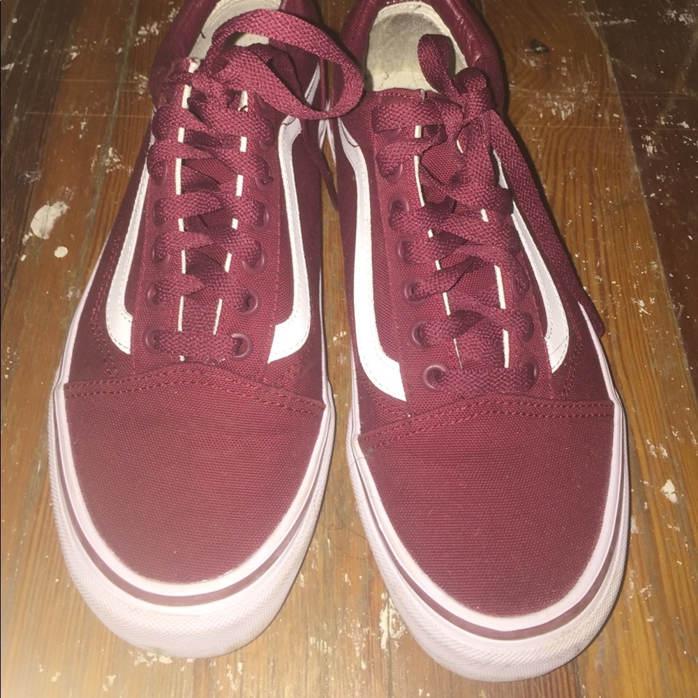 Burgundy classic vans