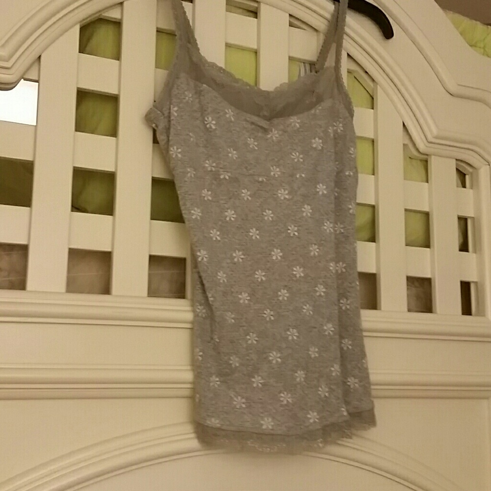 Daisy polka-dot tank top