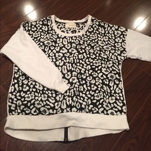 Cheetah print sweatshirt