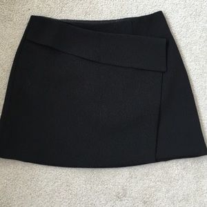 Forever 21 black wrap mini skirt