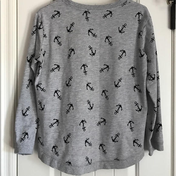 Grey Crewneck with Anchors - Picture 2 of 5