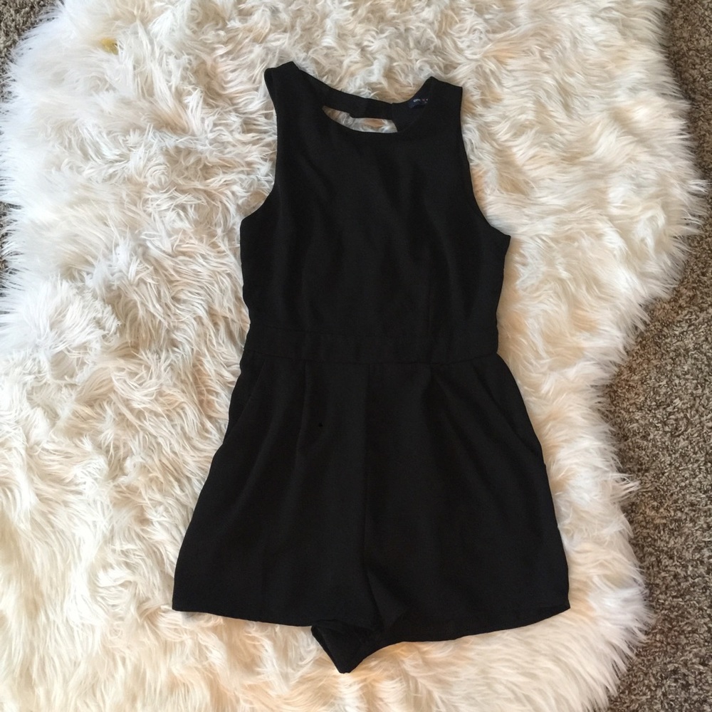 simple black romper