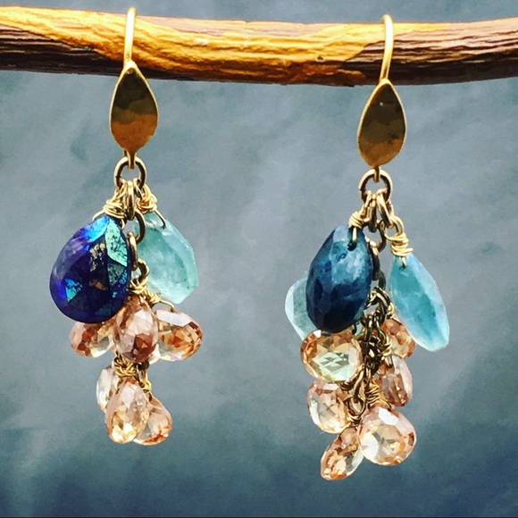 Matana Jewelry - Heaven On Earth gemstone cluster earrings