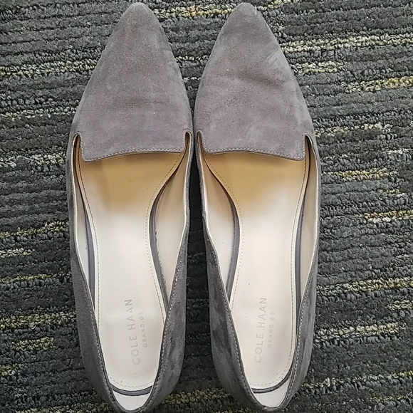 Gray suede Cole Haan Arlyss Skimmer Grand Os - Picture 3 of 8