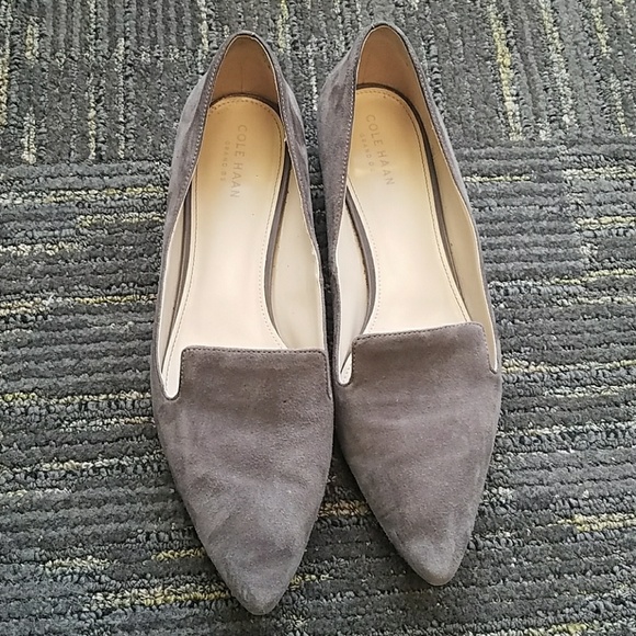 Gray suede Cole Haan Arlyss Skimmer Grand Os - Picture 4 of 8