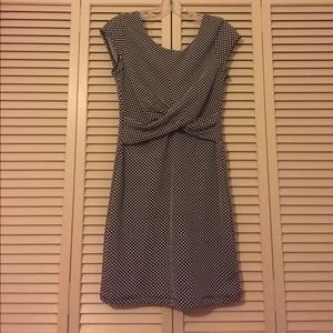 Black and white polka-a-dot dress