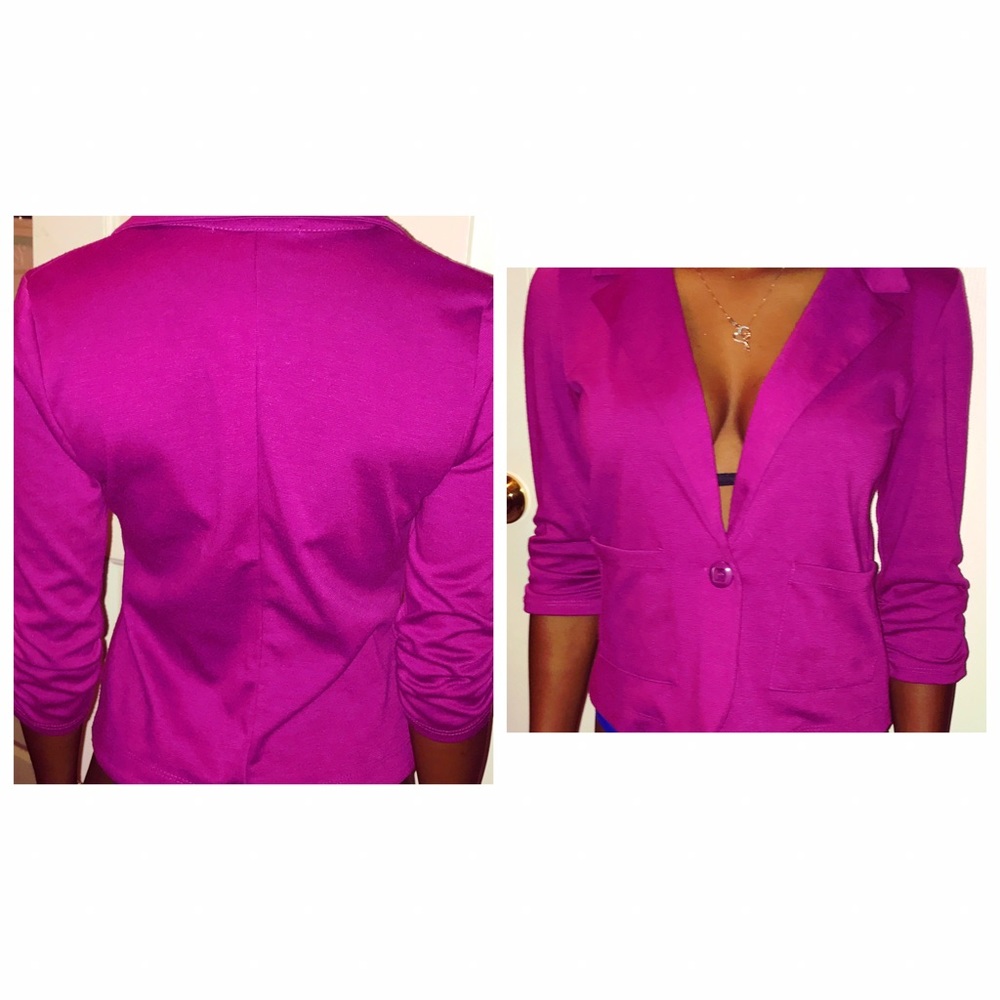 Purple blazer