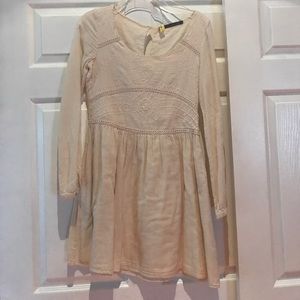 FINAL SALE‼️Zara cream embroidered dress