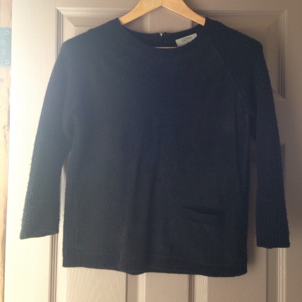 LOMA London- Leather, Wool and Cashmere Sweater