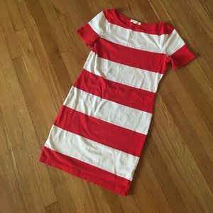 Super soft stretchy nautical striped dress