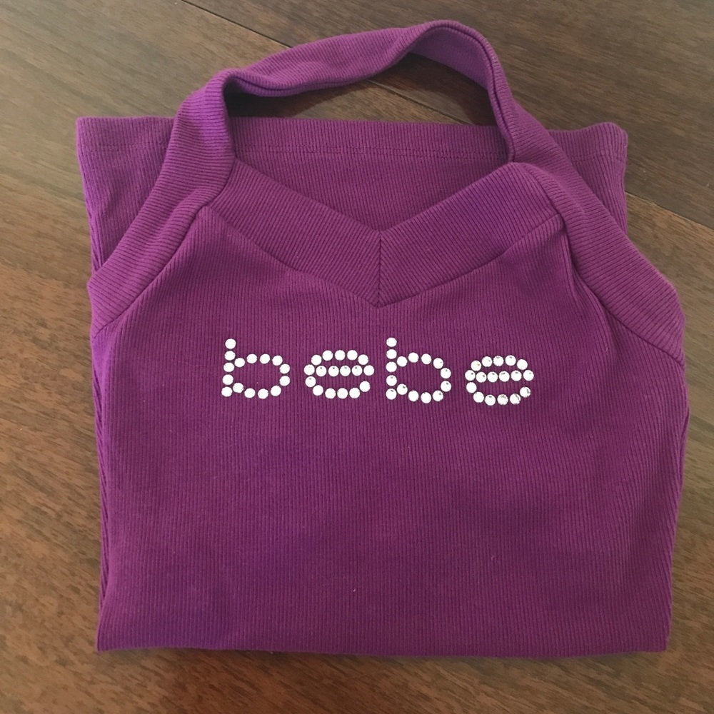 Halter plum bebe top