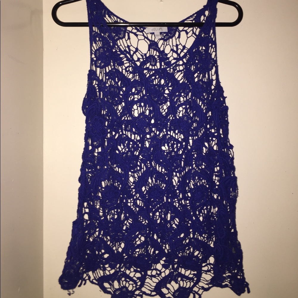 Blue Flowered Shirt