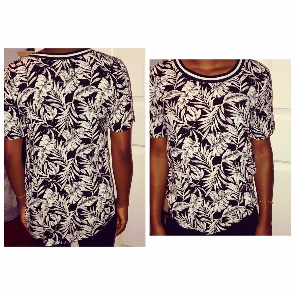 Long floral shirt