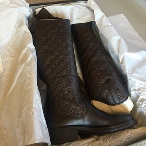 Authentic Gucci Maud Double G Embossed Boot