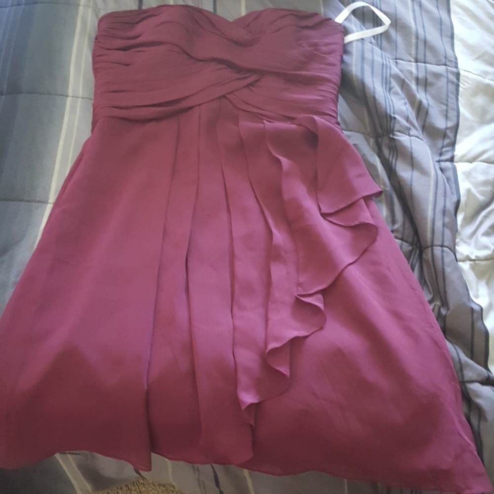 Davids Bridal Wine Red Dress