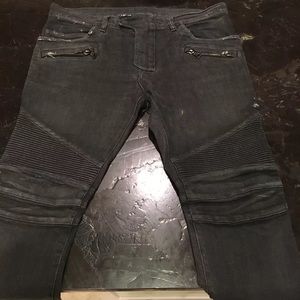 AUTHENIC balmain biker jeans
