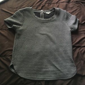 Gray Nordstrom textured Eyeshadow brand shirt