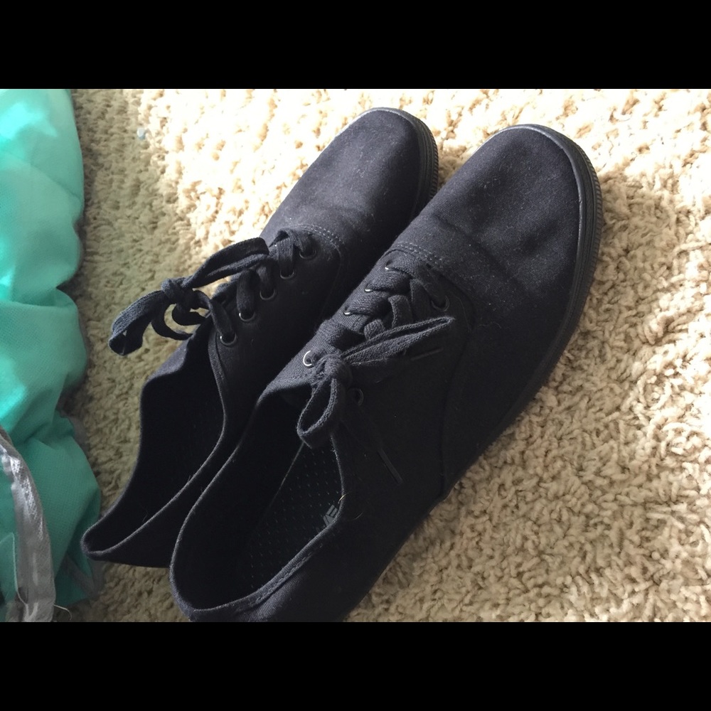 Black Canvas Shoes