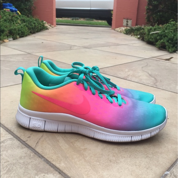 Nike Shoes - SALE‼️‼️Rainbow Nike free run size 6.5