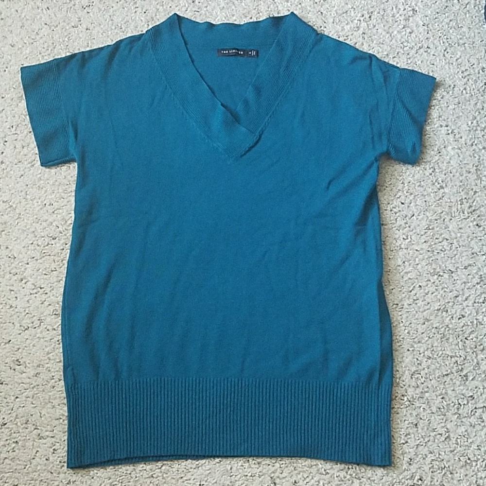 The Limited Short Sleeve V Neck Sweater