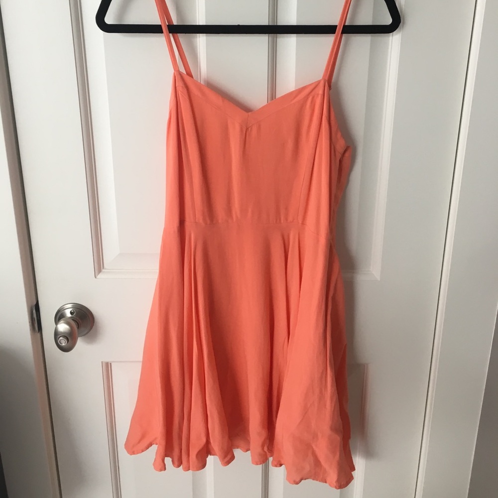 Coral summer dress