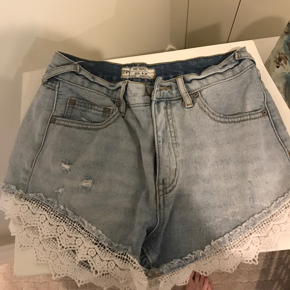 Free people lace shorts