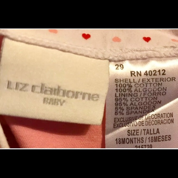 LIZ CLAIBORNE BABY JUMPSUIT DRESS WITH TOP, 18m - Picture 8 of 8