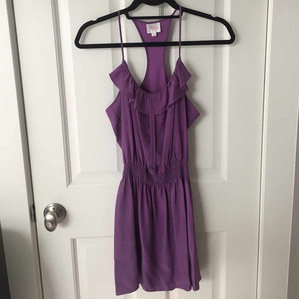 Purple cocktail dress