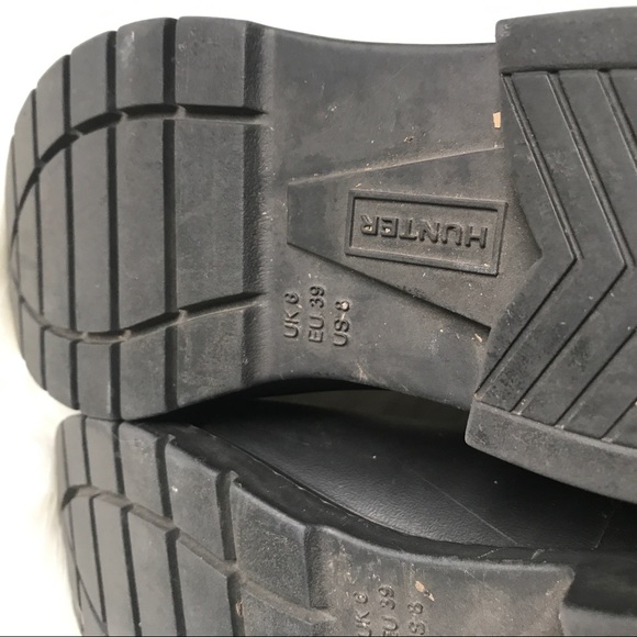 Hunter Black Shoreditch Moto Boots RARE - Picture 5 of 6