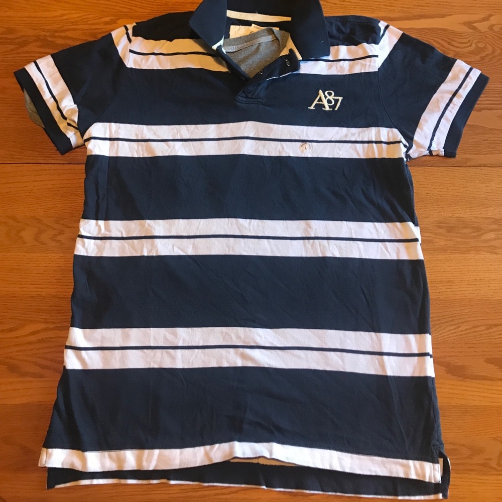 Aeropostale Men's Striped Polo (A0001)