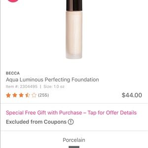 Becca aqua luminous foundation