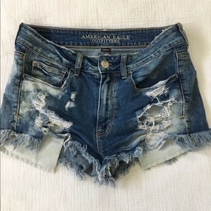 American eagle distressed jeans shorts