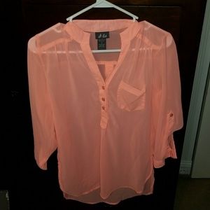 Bright Coral blouse