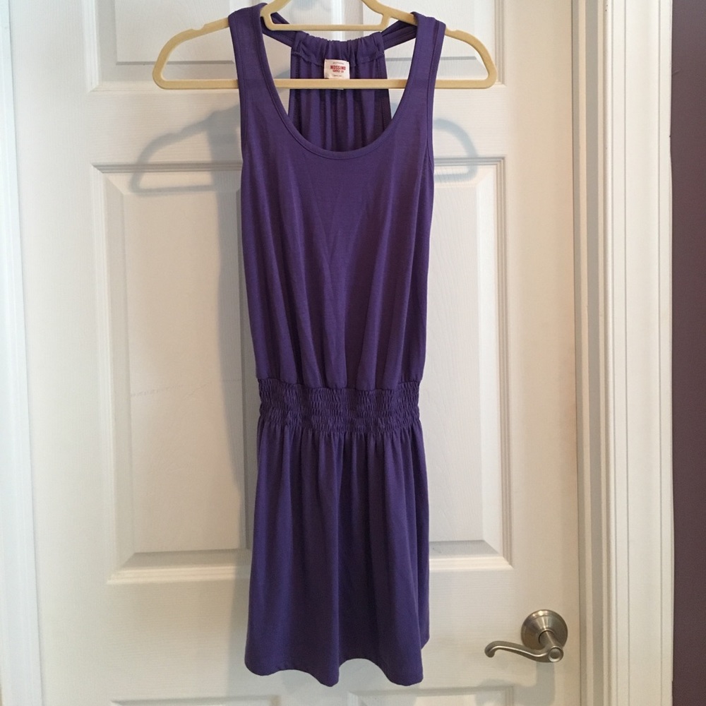 Plum purple cotton sundress