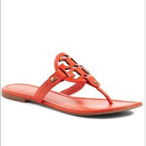 Tory Burch Miller Sandals POPPY RED