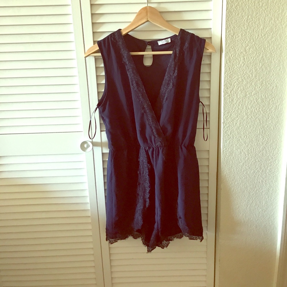 Baby blue Tobi romper