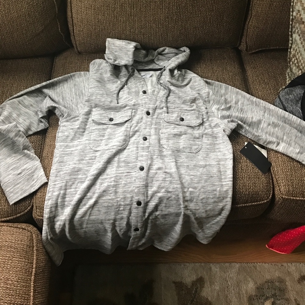 Grey Buttonup Sweatshirt!
