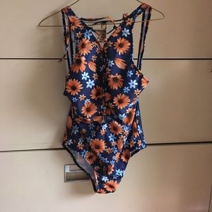 Floral bathing suit