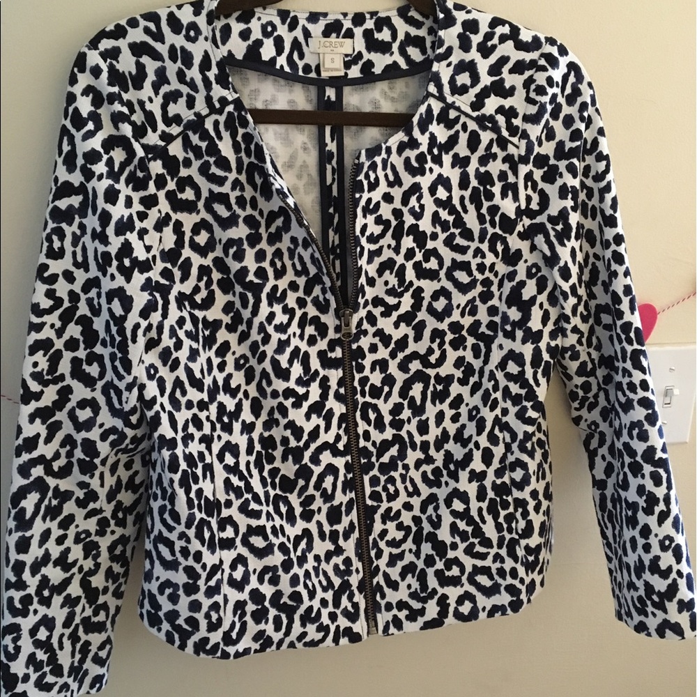 J Crew cheetah print jacket