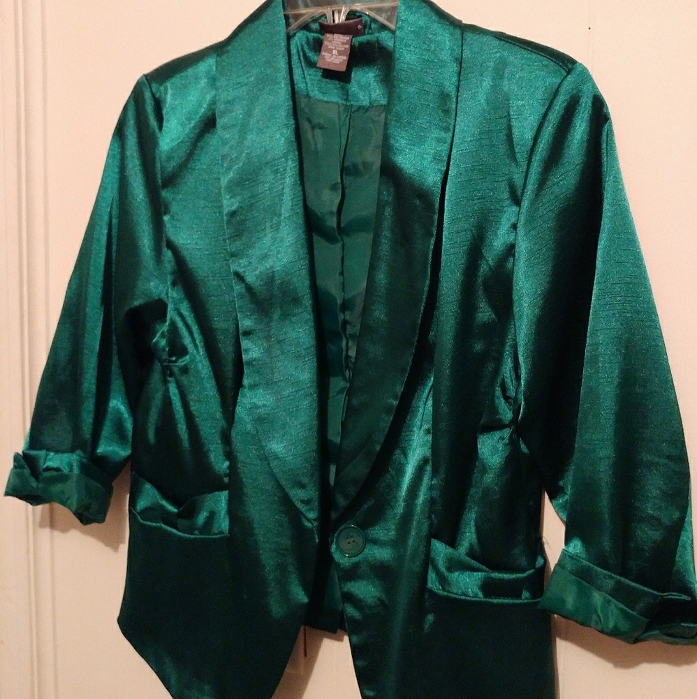 Dots Green Blazer