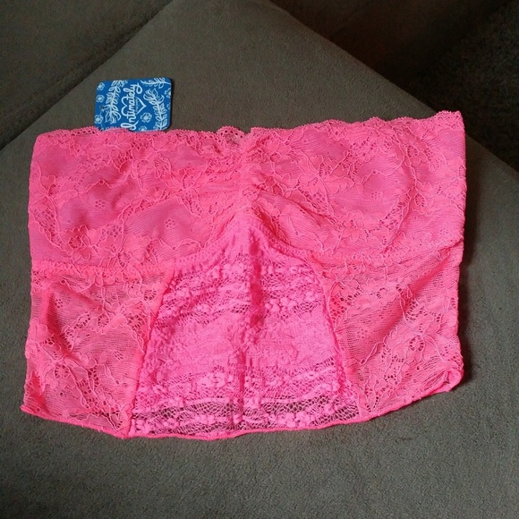 { Free People } Lacy Bandeau Cropped Bra - Picture 2 of 7