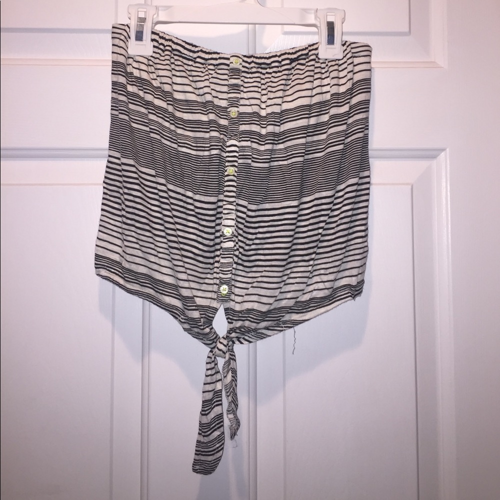 American Eagle Striped Tube Top