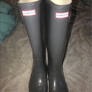 grey hunter boots