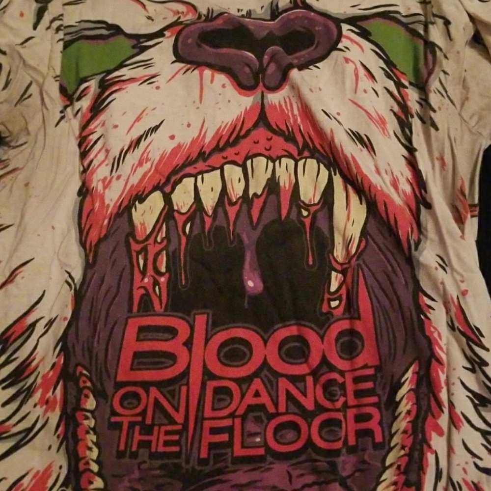 Blood on the dance floor all over print T-shirt