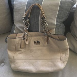 Leather Coach Tote Bag