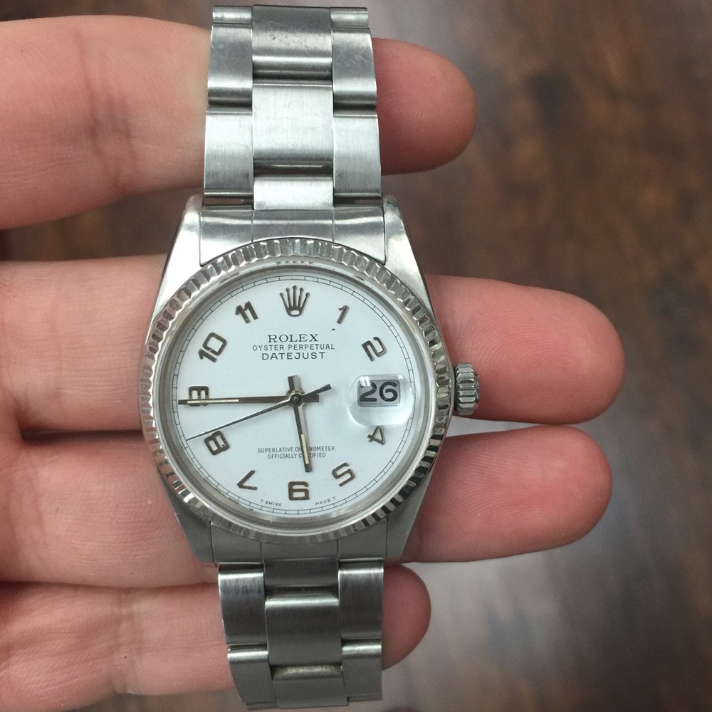 Rolex Mens Datejust - Arabic Dial - Oyster band