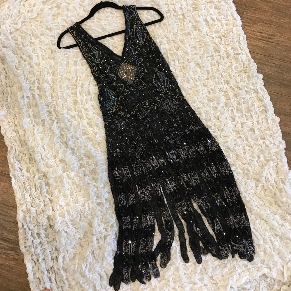 BEAUTIFUL BEADED FLAPPER - FESTIVAL DRESS
